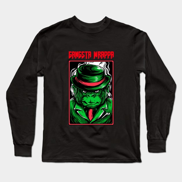 Gangsta Wrappa Long Sleeve T-Shirt by playerpup